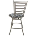 thumbnail image 2 of Outdoor Patio Armless 26" Bar Stool - Jenna - Gray Fabric - Beige Frame, 2 of 2