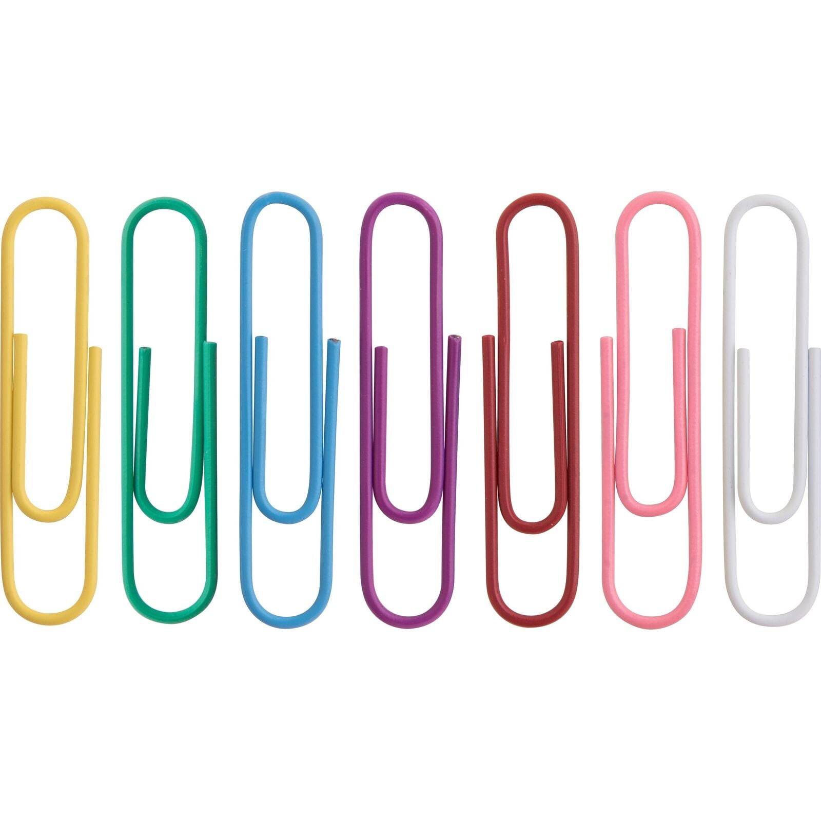 Business Source Paper Clips .045 Gauge Vinyl Coated Jumbo 250/Box AST
