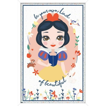 Disney Princess - Snow White Beautiful Wall Poster, 22.375" x 34", Framed