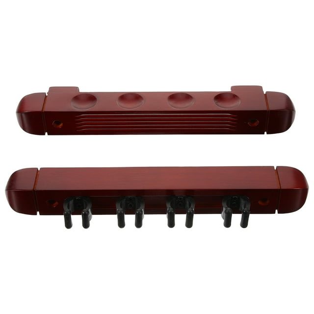 1 Set of Wall Mount Cue Rack Multi-slot Cue Rack Wooden Pool Stick Rack Billiard Cue Holder