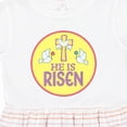 thumbnail image 4 of Inktastic He is Risen for Easter Girls Toddler Dress, 4 of 5