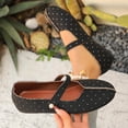 thumbnail image 5 of Party Evening Comfortable Elegant Dress Shoes for Women Round Toe Shallow Cut Plus Size Spring Summer Black 7.5, 5 of 9