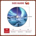 thumbnail image 2 of Xecao Night At Lake Aurora 1 Pattern Christmas Tree Skirt Round Xmas Tree Mat Base Cover for Holiday Home Decorations-36", 2 of 6
