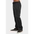 thumbnail image 2 of Men's Soft Fleece Lightweight Comfort Open Bottom Sweatpants Loungewear w/Side Pockets, 2 of 4