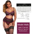 thumbnail image 3 of Avidlove Women Lingerie Garter Set Sexy Bra Panty Sets High Waist Lingerie Pastel pink M, 3 of 4