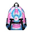 thumbnail image 3 of Colorful Mandala Tie Dye Pattern Backpack for School,Cute School Bag,Schoolbag with Adjustable Shoulder Straps & Padded Back,15.25"x11.5"x5.25", 3 of 5