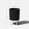 thumbnail image 3 of Veradek Demi Series Raised 16" Plastic-Stone Planter - (Black/White, 1 Pack), 3 of 11