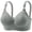 Gray, variant on Yotami Wireless Bras for Women Push Up Comfy Underwear for Outdoor Support Bra, 48D, Black
