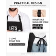 thumbnail image 4 of Syntus Delantal divertido para hombres, mujeres, regalos para papá Delantal divertido para regalo de cumpleaños del día del padre Delantales con pechera 100% algodón para cocinar asar barbacoa, 4 of 5