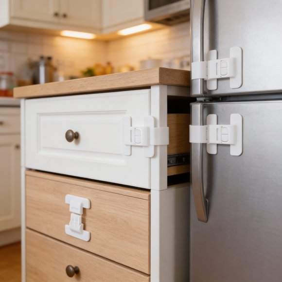TEHAUX 20Ud De Seguridad Para Gabinetes Y Refrigerador Universal Para Uso En Casa