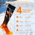 thumbnail image 6 of Heated Socks & Hand Warmer 2-in-1 for Men Women, 9000mAh Rechargeable Heated Socks Up to 14 Hours with 4 Adjustable Heating Levels for Outdoor. Christmas gift, 6 of 9