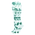 thumbnail image 2 of TCK Krazisox Tie Dye Knee High Socks - Dark Green White, 2 of 2