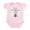 Petal Pink, variant on CafePress - Baby Girl First Christmas Infant Bodysuit - Baby Light Bodysuit, Size Newborn - 24 Months