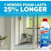 Windex Fast Shine Foam Glass, Window, and Mirror All Purpose Cleaner, No-Drip Aerosol Cleaning Spray, 19 oz