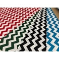 thumbnail image 3 of Mybecca Canvas Waterproof Outdoor 60" Wide Chevron Pattern Green/White Fabric by the yard, 3 of 7
