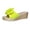 Yellow, variant on Wensltd Women's Soft Sole Wedge Sandals Open Toe Comfortable Spring Summer Casual Wear Breathable Lightweight Vacation Beach Slippers