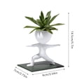 thumbnail image 2 of Sports Themed Succulent Planter Running Standing Dumbbell Design for Modern Indoor Display, 2 of 4