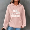 thumbnail image 2 of Funicet Chemises à Manches Longues pour Femmes, Hauts à Manches Longues pour Femmes, Chandails Décontractés à Manches Longues à Col Rond pour Femmes, Blouse à Capuche Unie, Blouses à Manches Longues pour Femmes, Blouses pour Femmes Décontractées, 2 of 4