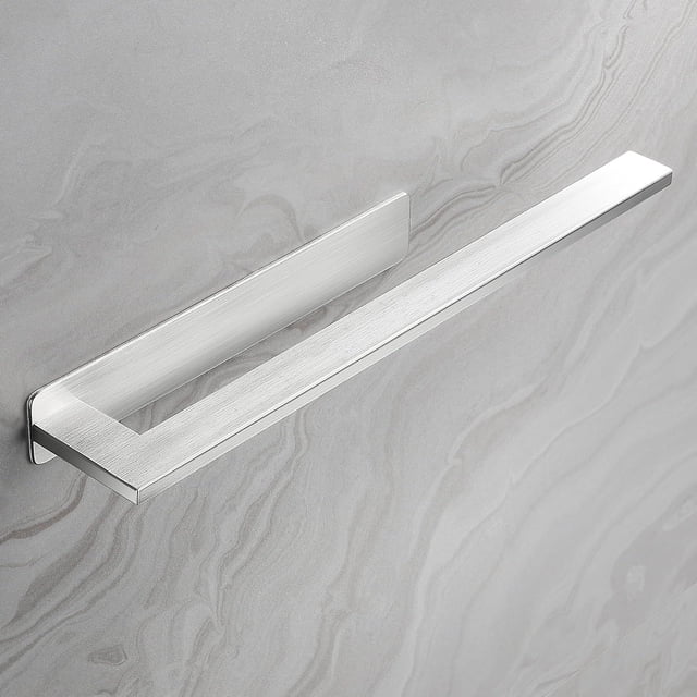 Toallero autoadhesivo sin perforaciones Toallero de un solo brazo de acero inoxidable montado en la pared