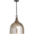 thumbnail image 4 of 19.25 Inch 1 Light Pendant In Urban/Industrial/Farmhouse/Rustic/Mixed Materials Style 15 High By 19.25 Wide     -Traditional Installation Capital, 4 of 10