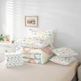 thumbnail image 6 of Feelyou Kawaii Love Heart Twin Bedding Sets 7-Piece, Fashion Graffiti Cartoon Bedding Comforter Set, Teens Kids Girls Women Reversible Sheet Sets, Microfiber Bedroom Decor, 6 of 8