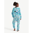 thumbnail image 3 of Justice Girls Long Sleeve Zip Front Hooded Onesie Pajama, Sizes 5-18, 3 of 7
