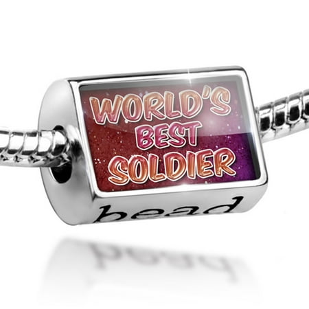 Bead Worlds best Soldier, happy sparkels Charm Fits All European (Best Soldiers In The World)
