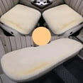 thumbnail image 2 of QUTETN 3 Sets Car Front Rear Seat Plush Cushion  Soft Warm Faux  Winter Auto Seat Cover  Plush Vehicle Seat Protector Pad With Non-Slip Backing  Car Accessories, 2 of 4