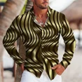 thumbnail image 1 of Nueva camisa polo con estampado de flores de moda social de lujo para hombre, camisa de manga larga de diseñador de vestuario de un solo pecho para hombre, 1 of 6