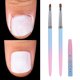 thumbnail image 1 of INENK Pinceles para Nail Art 2 Piezas, Redondo y Angular para Limpieza, 1 of 9