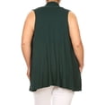 thumbnail image 4 of Women's Plus Size Open Front Relexed Fit CasualSleeveless Vest Cardigan, 4 of 4