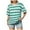 a-Green27763, variant on Womens T Shirt Color Block Striped Short Sleeve Crewneck Tees Oversized Fit Casual Loose Fit Top For Daily Street Wear Leisure Top