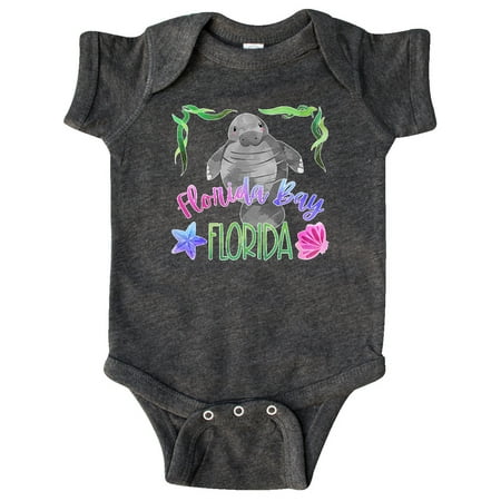 

Inktastic Florida Bay Florida Cute Swimming Manatee Gift Baby Boy or Baby Girl Bodysuit