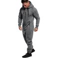 thumbnail image 2 of LAICAIW Combinaison à Capuche pour Hommes, Pyjama une Pièce à Fermeture Éclair, Combinaison de Jogging, 2 of 6