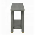 thumbnail image 4 of 62.9" Modern Solid Wood Console Table with Metal Accents for Living Spaces (3 Colors: Black, Gray, Natural), 4 of 17