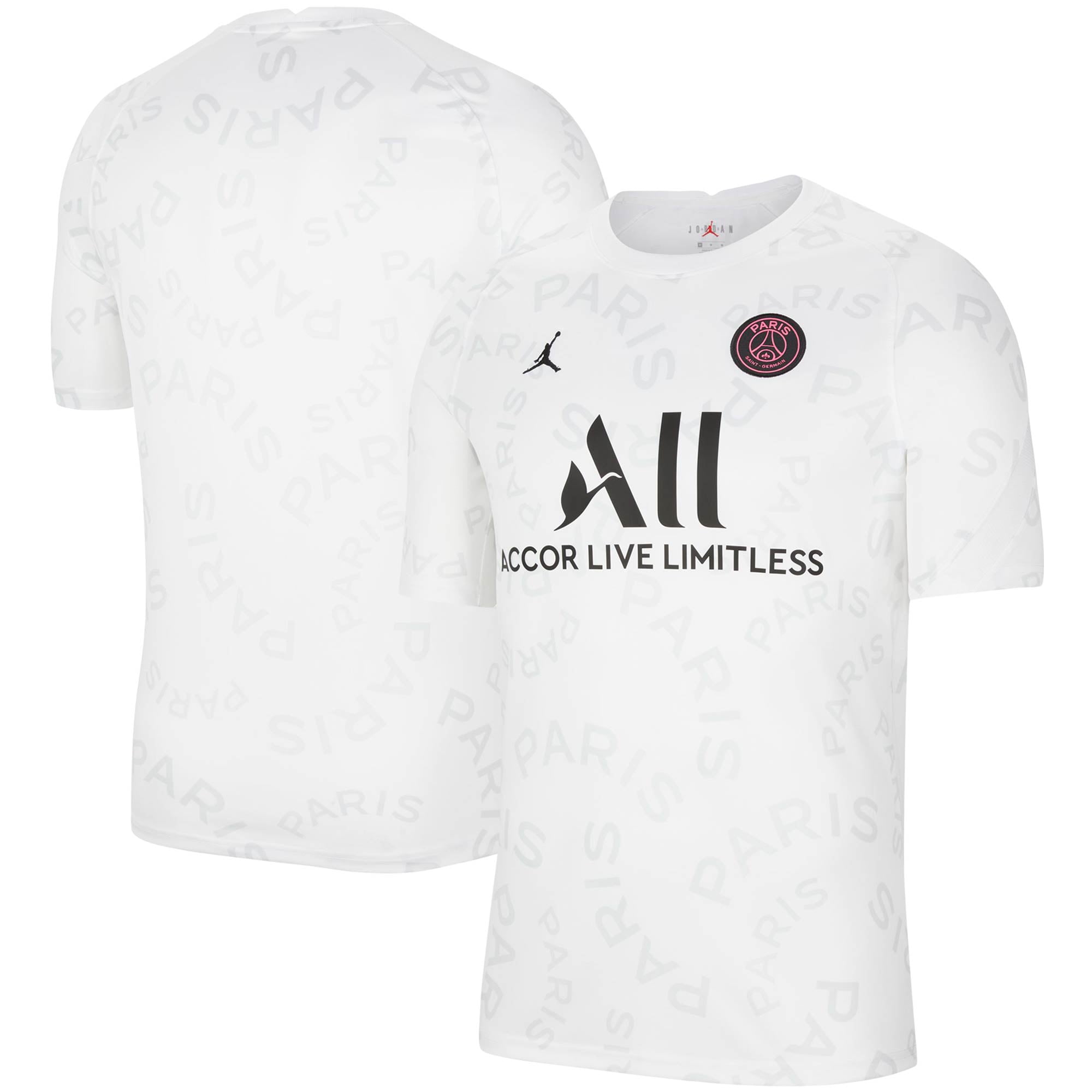 jordan paris saint germain pre match shirt
