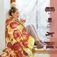 thumbnail image 4 of Bizhua Pizza Blanket Gcstay Warm & with A Slice of – Our Exclusive Pizza Blanket!, Pizza Blanket*1, 4 of 6
