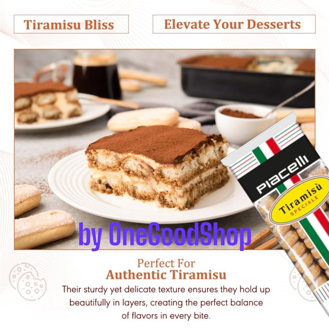 Piacelli Ladyfingers for Tiramisu Dessert, Authentic Italian