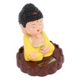 thumbnail image 4 of Solar Powered Nodding Buddha Statue, Energy Saving Auto Nodding Monk Figurine for Luck Wealth, 4 of 8