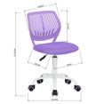 thumbnail image 2 of Silla de oficina FurnitureR CARNATION sin brazos respaldo hueco Morado, 2 of 6