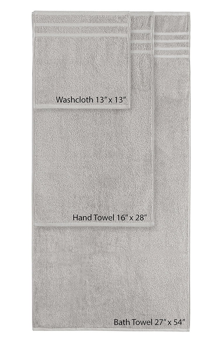 Rosyn Home Hotel Quality 100% Turkish Cotton 6 Piece Bath Towel Set Gray