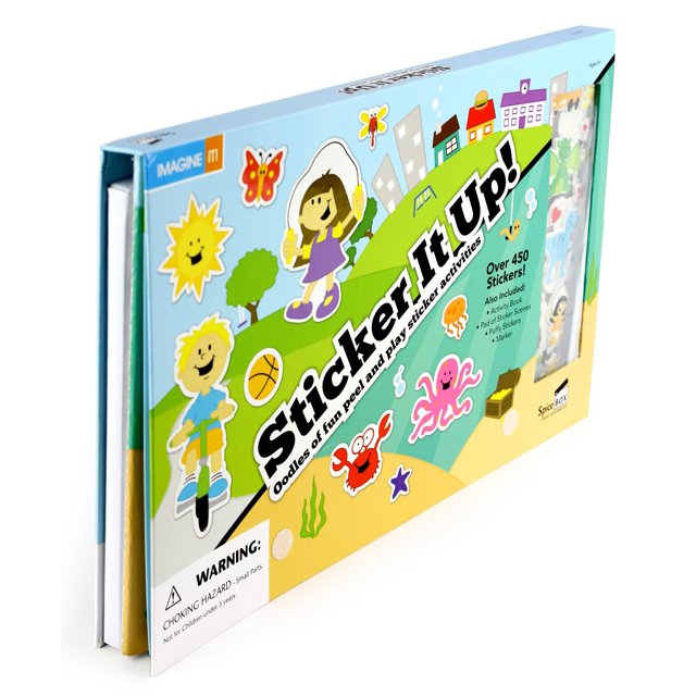 Juguete SpiceBox Sticker It Up con más de 450 pegatinas reutilizables