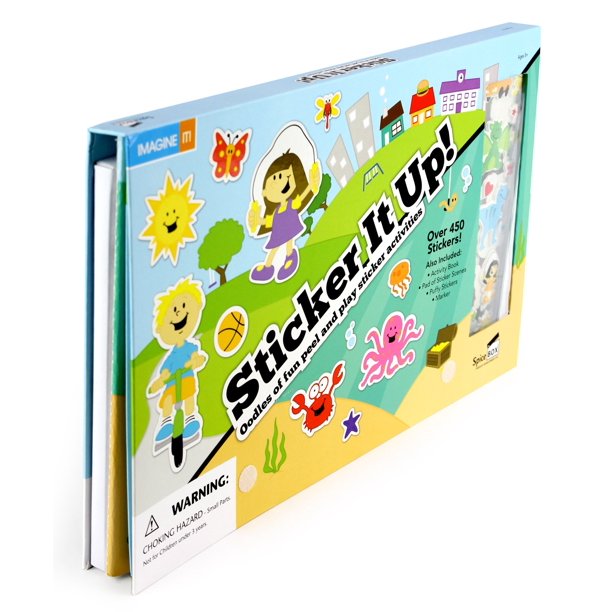 Juguete SpiceBox Sticker It Up con más de 450 pegatinas reutilizables