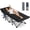 Blue Cot + Black Pad, variant on Camping Cot for Adults, Heavy-Duty Portable Cot Bed with Mattress, Foldable Padded Sleeping Cots for Camping Travel Tent Day Bed Outdoor & Home Guest