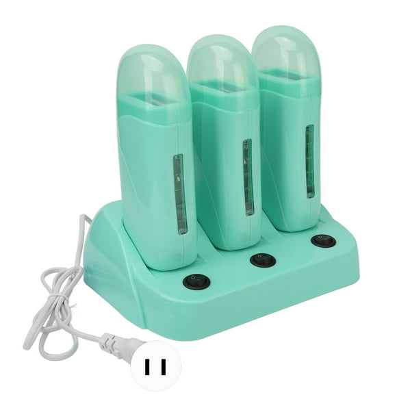 Hair Removal Wax Heater,3pcs Roll On Depilatory Electric Roll Wax Heater Roll On Wax Warmer Built for Precision