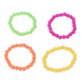 thumbnail image 3 of Minkissy 1Set Bead Bracelet For Women And Girls Plastic Round Beads Neon Party Dress Up Accessory, 3 of 7
