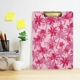 thumbnail image 6 of 12.5"x9" Pink Palm Tree Clipboards, Standard A4 Letter Size Nursing Clipboard with Low Profile Metal Clip Decorative Clip Board for Office Supplies,Gold, 6 of 7