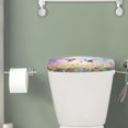 thumbnail image 2 of ZIATUBLE Hummingbird Floral Toilet Tank Top Cover Dustproof Toilet Protective Cover with Stretch Edges Toilet Tank Lid Covers for Bathroom Standard Toilet Tank Cover Home Decor, 2 of 5