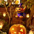 thumbnail image 5 of Leeye Halloween Acrylic Pumpkin Teapot Hanging Ornament, Spooky Tea Pot Decoration for Window Wall Kitchen Decor, Orange 3.15x2.28in, 5 of 5