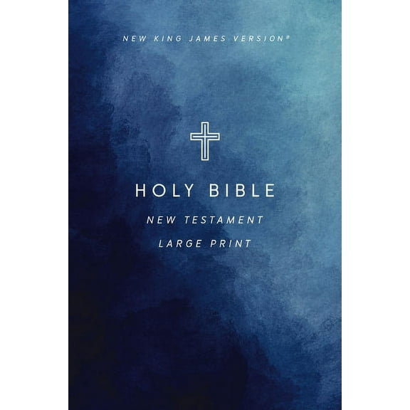 NKJV Large Print Outreach New Testament Bible, Geometric Softcover, Comfort Print (Paperback)